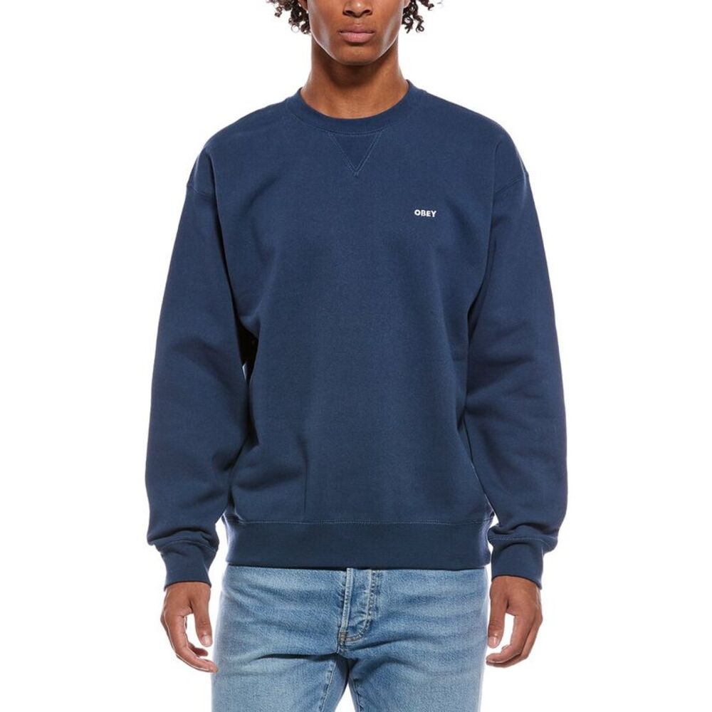 Obey Mens  Crewneck Sweatshirt, Blue